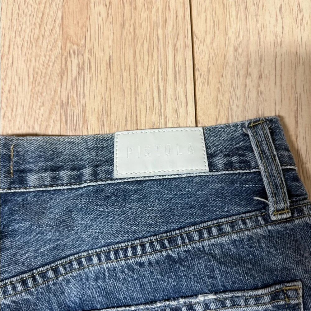 Pistola High Rise Raw Hem Denim Shorts - Picture 6 of 6